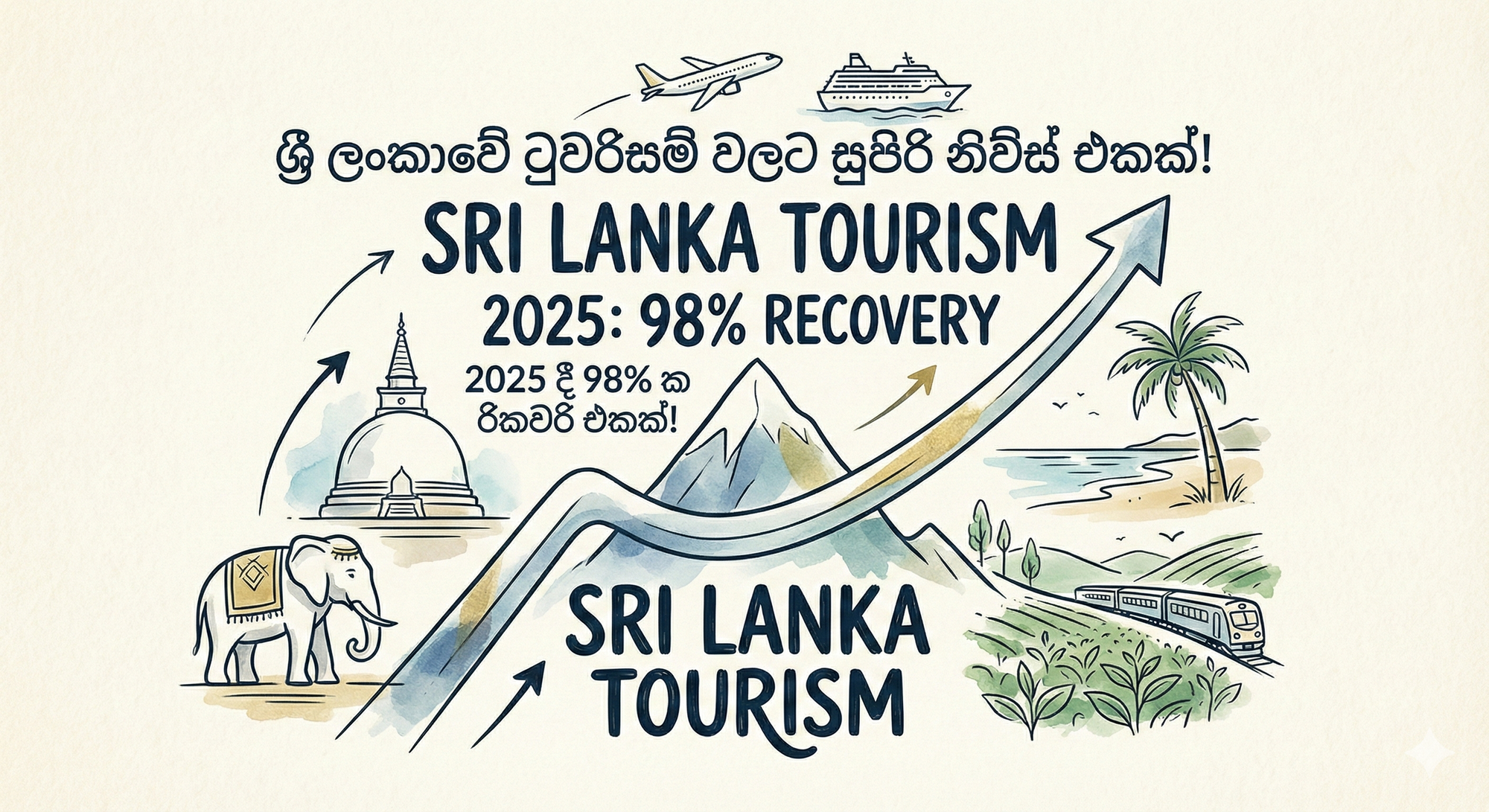 2025 ශ්‍රී ලංකාවේ සංචාරක කර්මාන්තයේ වර්ධනය සහ විදේශීය සංචාරකයින්