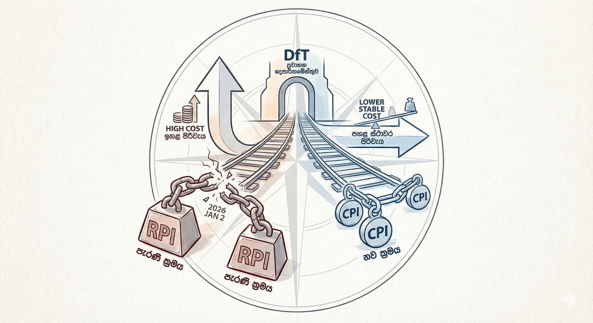 එක්සත් රාජධානියේ දුම්රිය ස්ථානයක් සහ මගීන් - 2026 ගාස්තු සංශෝධනය