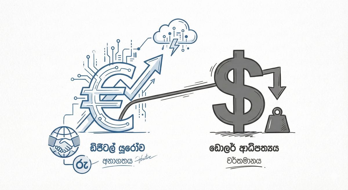 Digital Euro and Dollar comparison in financial landscape