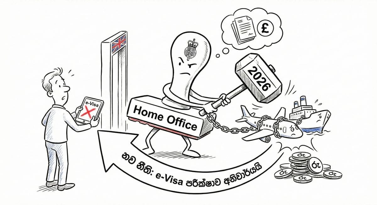 UK e-Visa policy update 2026 for Sri Lankan travelers