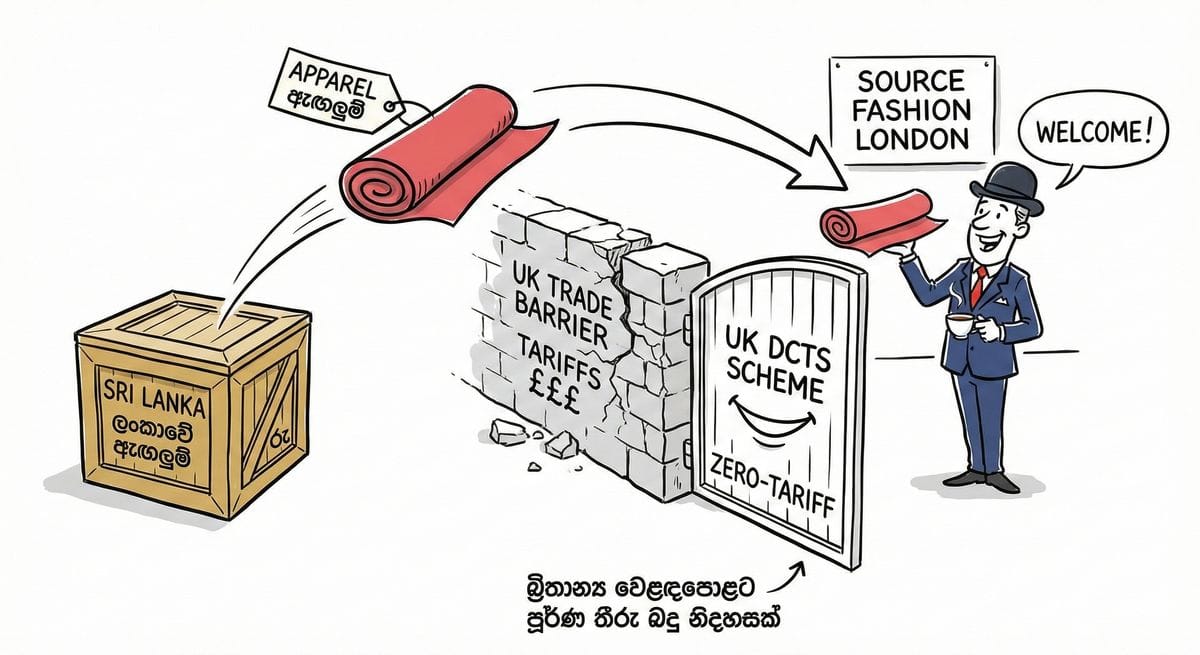 බ්‍රිතාන්‍ය වෙළඳපොළට එන්න ලංකාවේ ඇඟලුම්වලට පූර්ණ තීරු බදු නිදහසක්