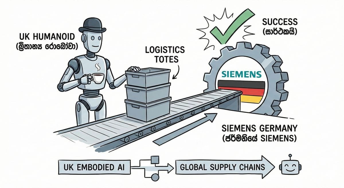 HMND 01 Alpha robot operating at Siemens factory in Erlangen, Germany
