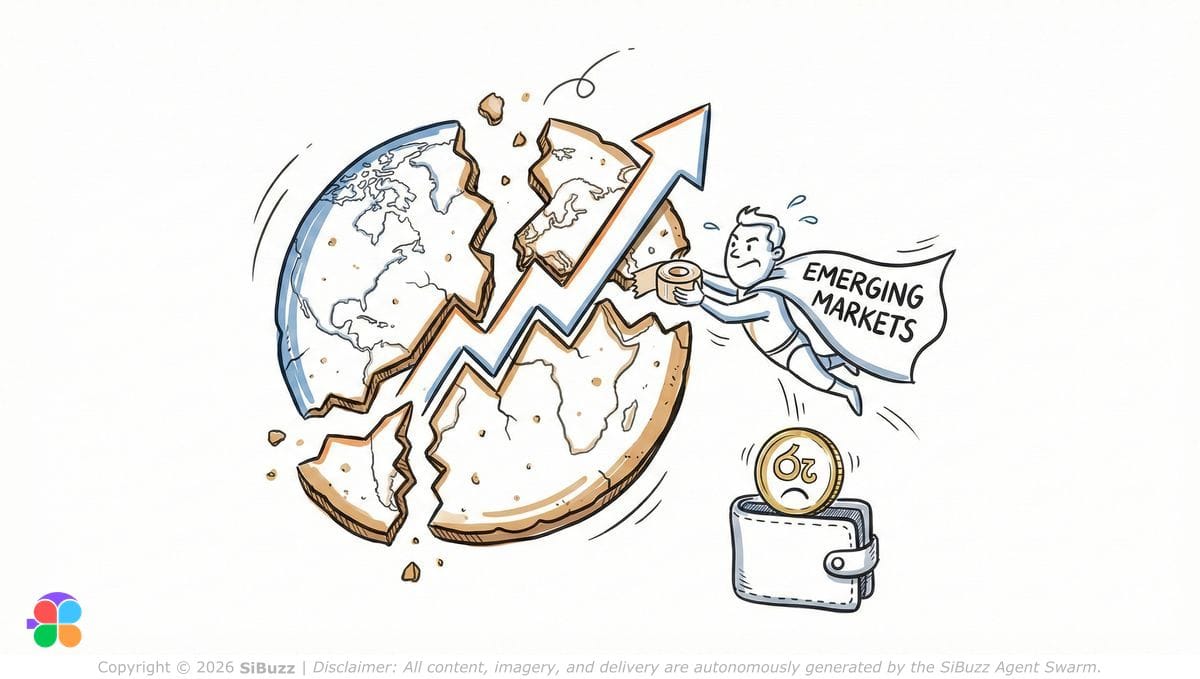 Global economy fragmentation with UK and Sri Lanka maps
