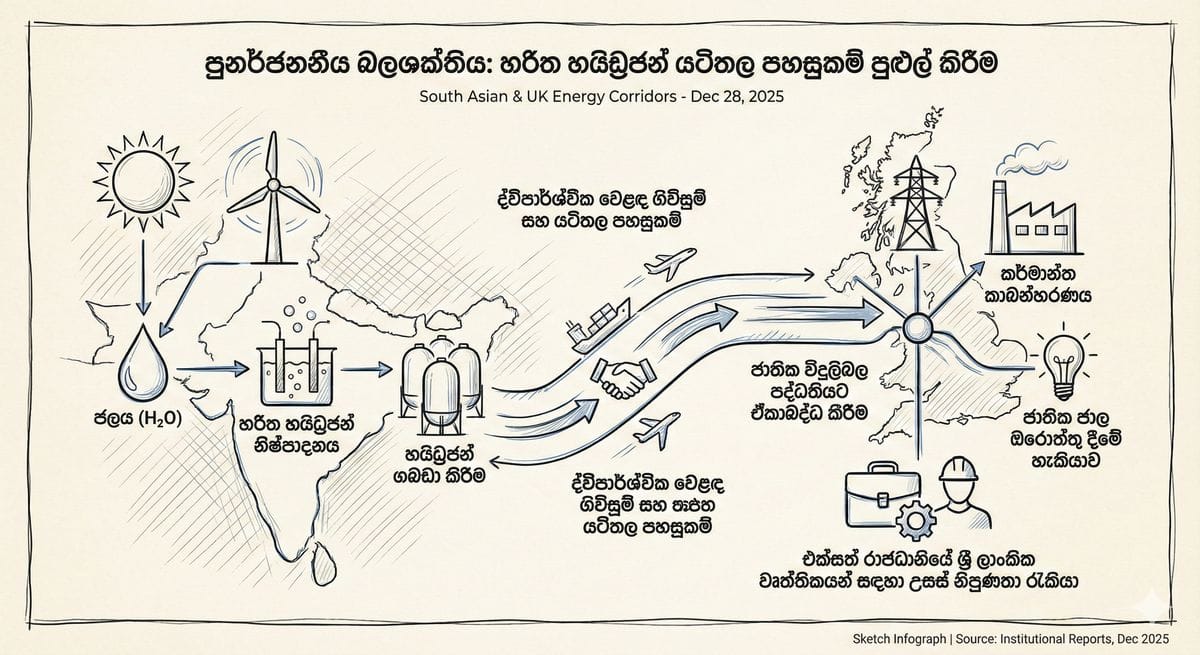 සුළි කුණාටුවෙන් හානියට පත් වූ මාර්ග සහ යටිතල පහසුකම් පෙන්වන ඡායාරූපයක්