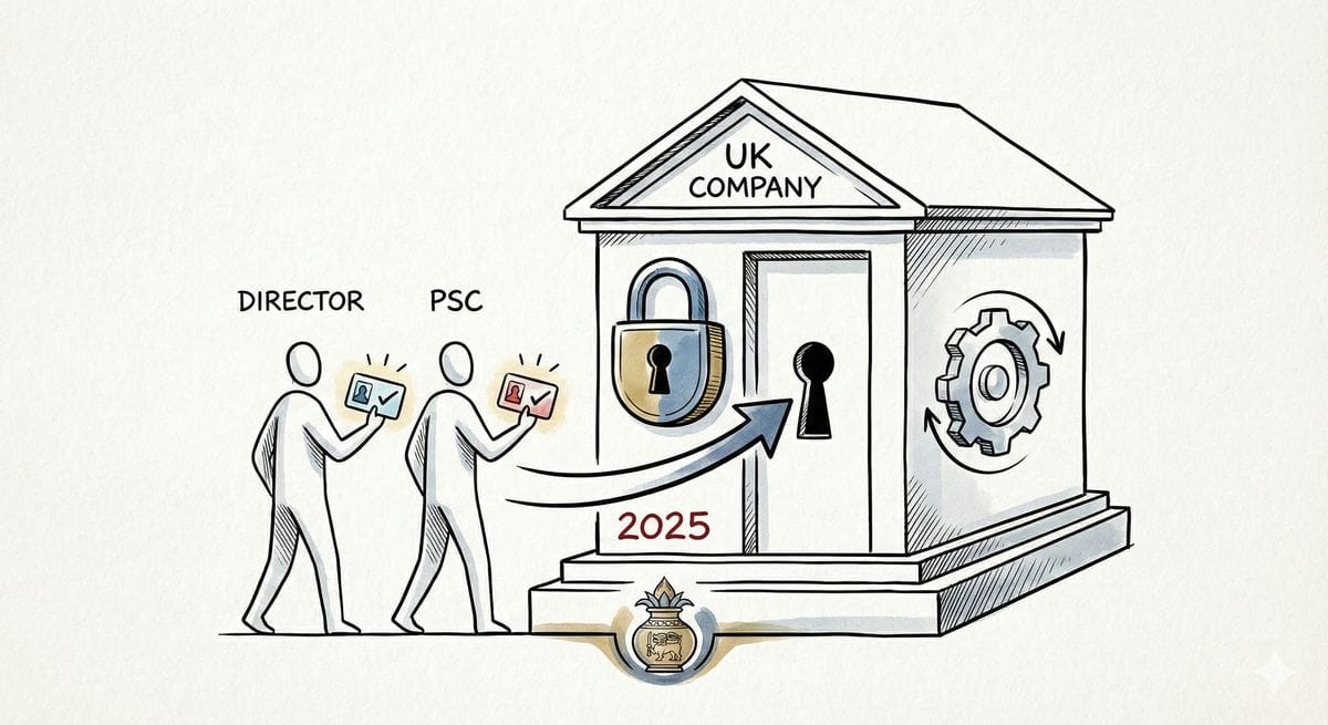 UK Companies House identity verification concept for business owners