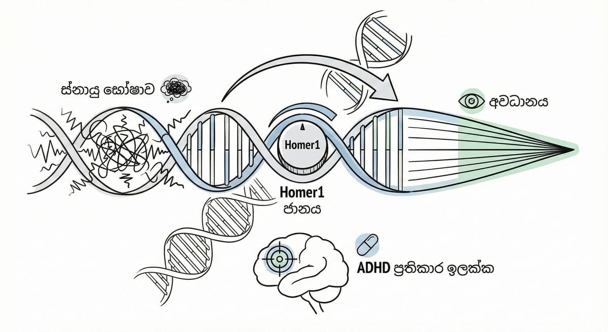 Homer1 gene in brain cell diagram with neural activity