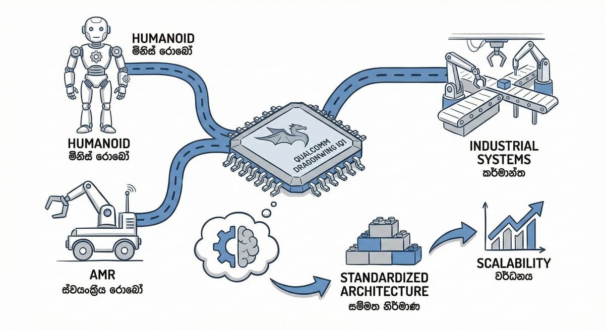 Qualcomm Dragonwing robot technology in UK manufacturing setup
