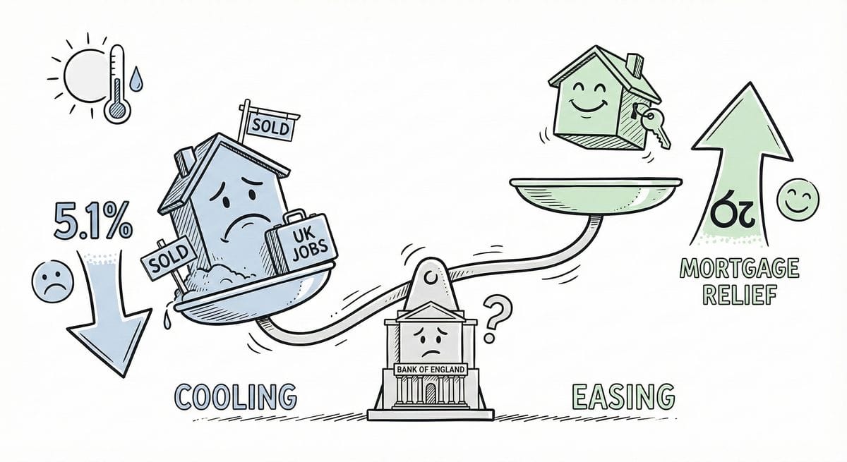 UK inflation rate reaching 5.1% with mortgage impact visualization