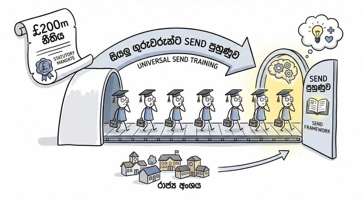 UK teachers receiving SEND training in a school classroom