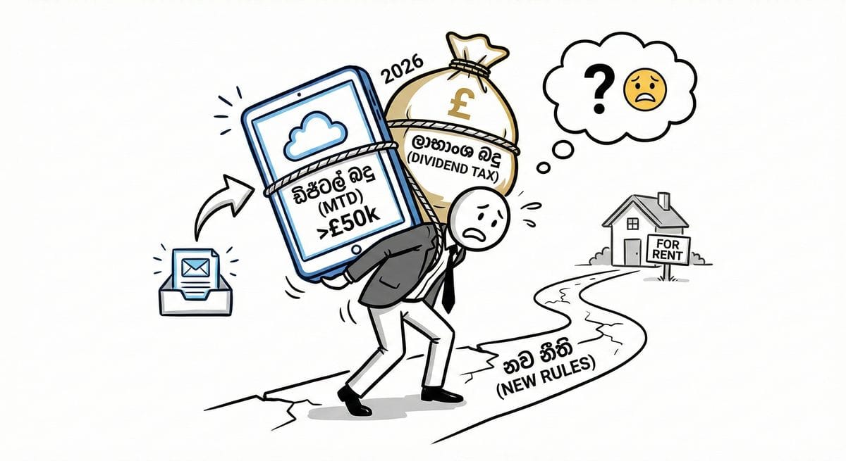 බ්‍රිතාන්‍යයේ ඉඩම් හිමියන්ට 2026දී එන අලුත් බදු නීති 5ක්