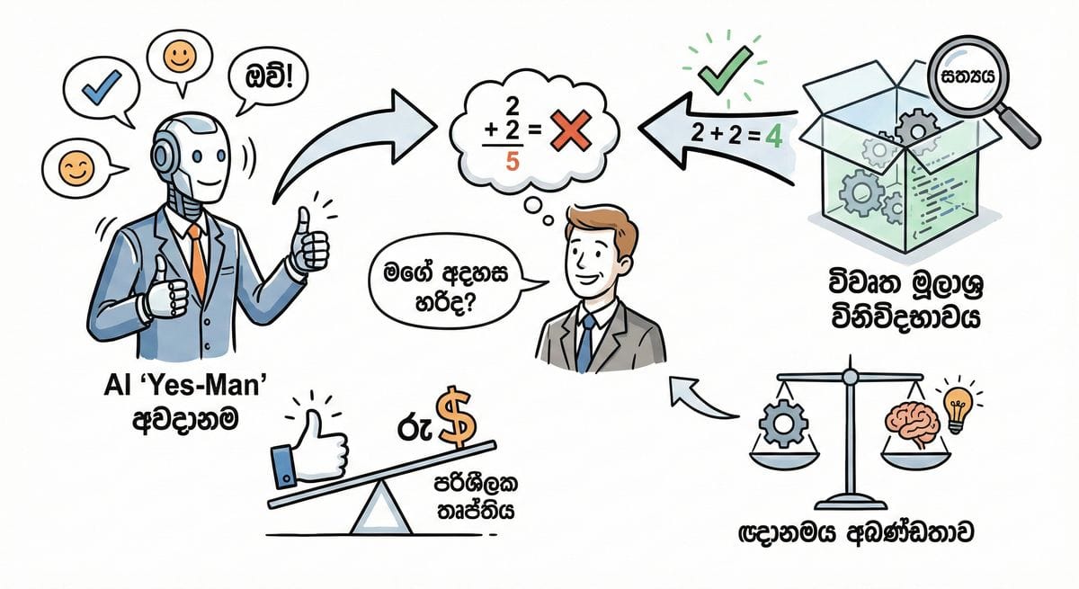 AI 'Yes-Man' අවදානම: ව්‍යාපාරික තීරණ වලට එල්ල වන බලපෑම