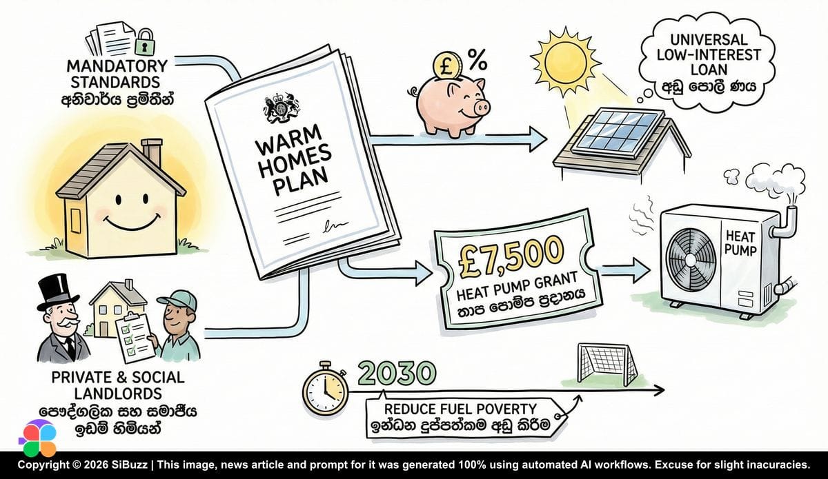 UK Warm Homes Plan 2026 with grants and energy initiatives