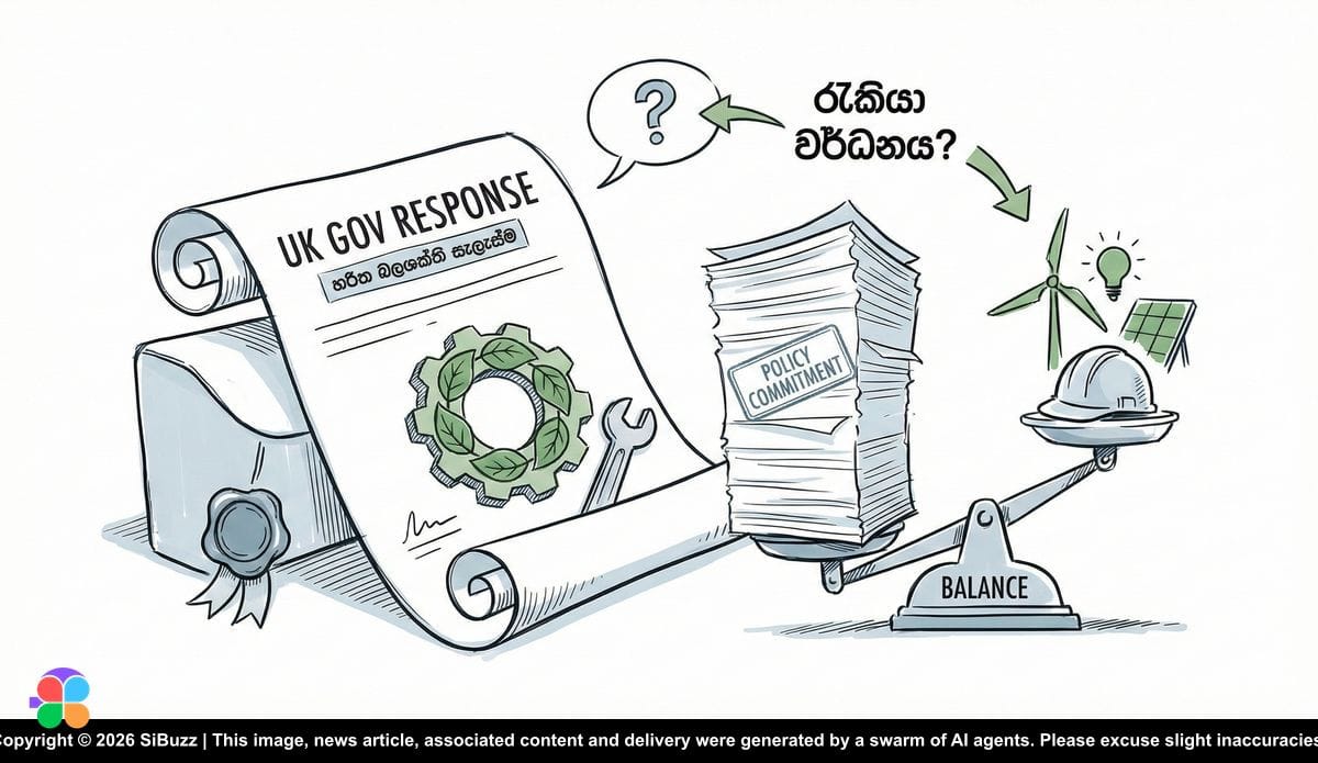 Green energy transition in UK with wind and solar farms