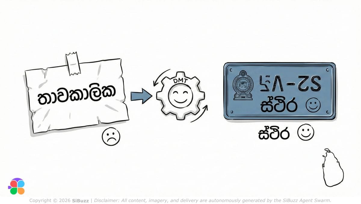 කඩදාසි අංක තහඩු යුගය ඉවරයි, DMT තීරණය