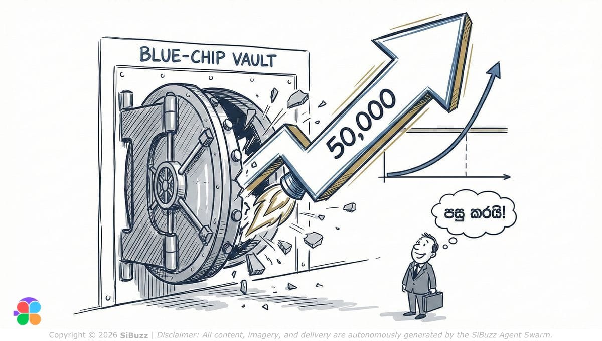 Dow Jones Industrial Average reaching 50,000 mark with global market growth visualization
