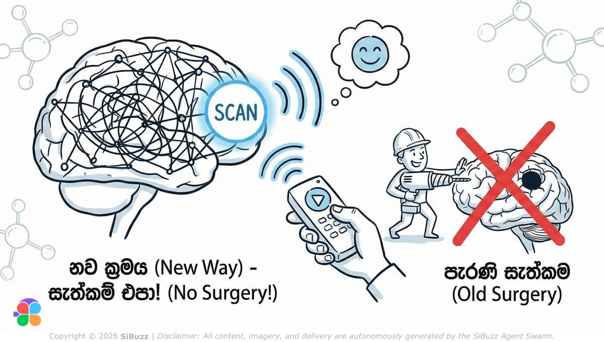 Brain scan showing somato-cognitive action network in Parkinson's disease