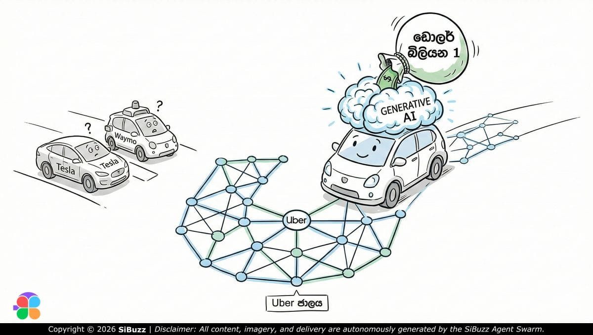 Waabi AI robotaxi fleet with Uber integration in digital simulation